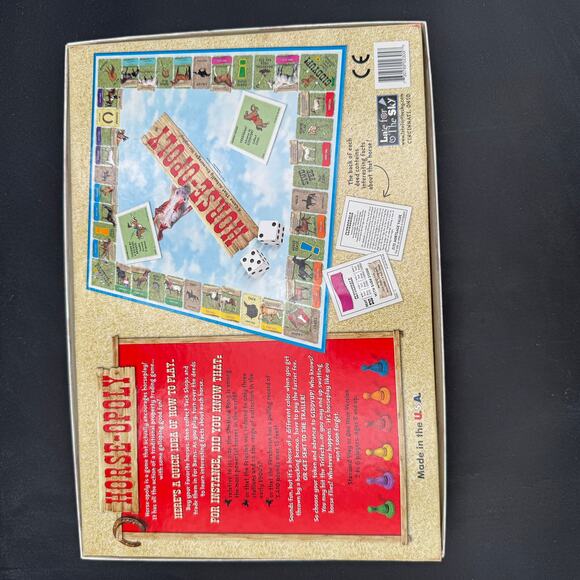Horse-opoly Horseopoly Board Game Complete Like New - Picture 4 of 7